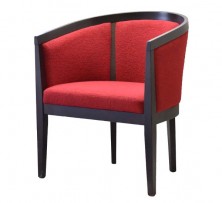 Maxima Tub Chair C548. Stained Timber Frame. Any Fabric Colour